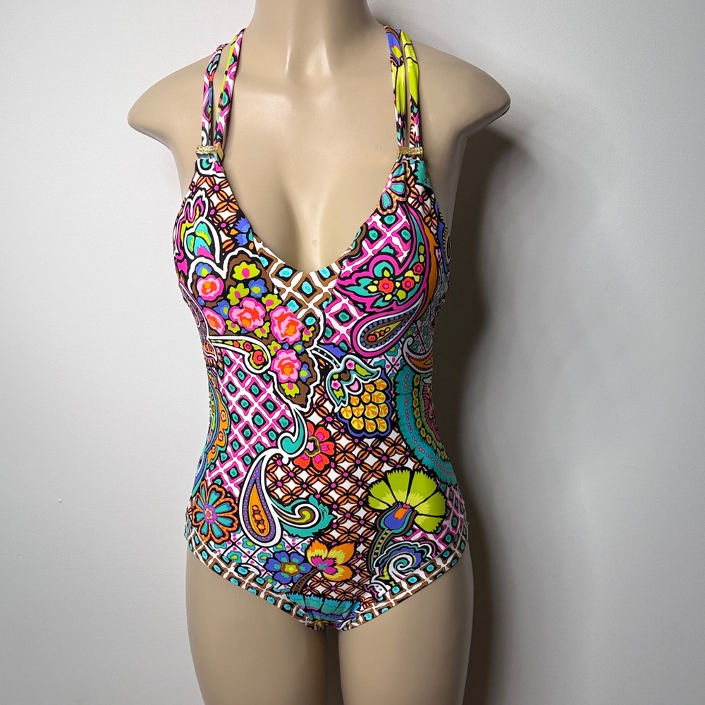 Trina Turk Vibrant Floral One-Piece Swimsuit